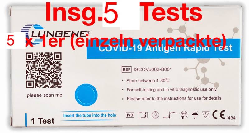 CLUNGENE PSA-Schnelltest Clungene® LAIEN 1er Antigen Test - COVID-19 Schnelltest (Nasal Swab) - von CLUNGENE