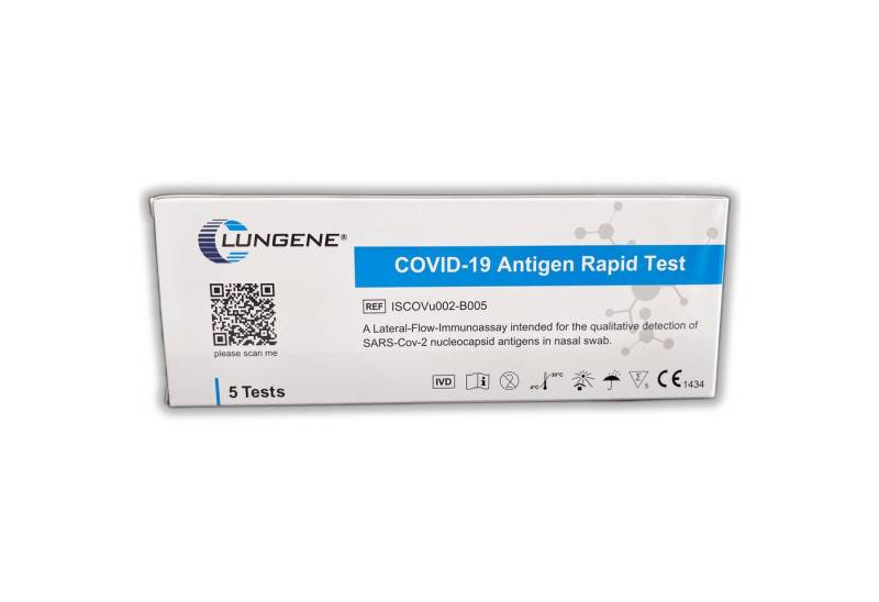 CLUNGENE PSA-Schnelltest Clungene® LAIEN 5er Antigen Test - COVID-19 Schnelltest (Nasal Swab) - von CLUNGENE