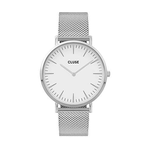 Cluse Damen Analog Quarz Uhr mit Edelstahl Armband CW0101201002 von CLUSE