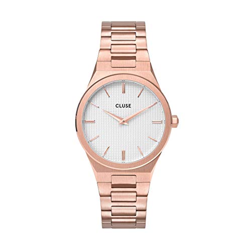 Cluse Damen Analog Quarz Uhr mit Edelstahl Armband CW0101210001 von CLUSE