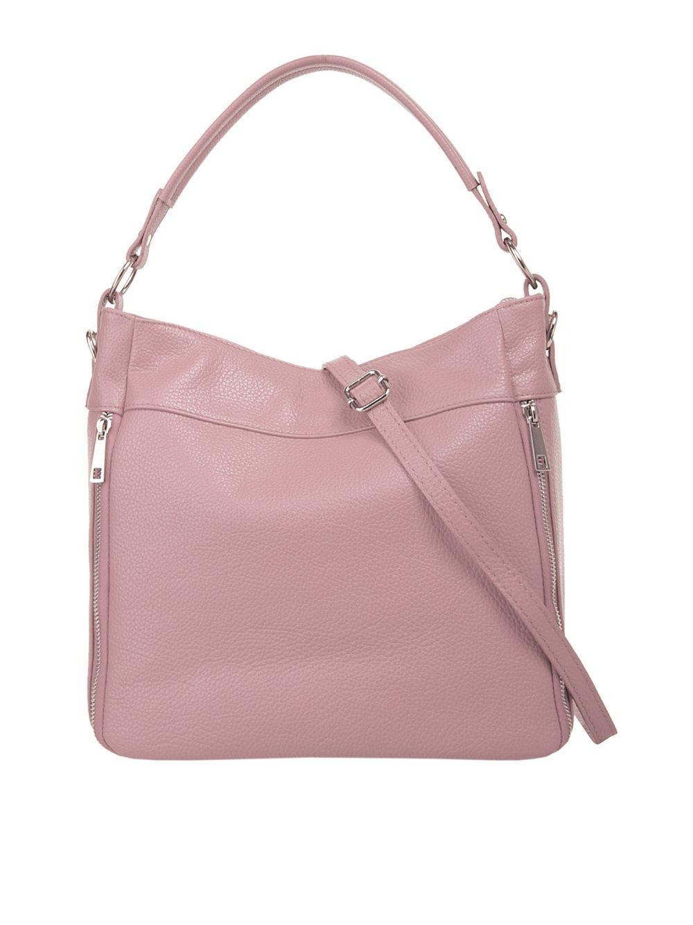 Cluty Handtasche Damen Leder, lila von CLUTY