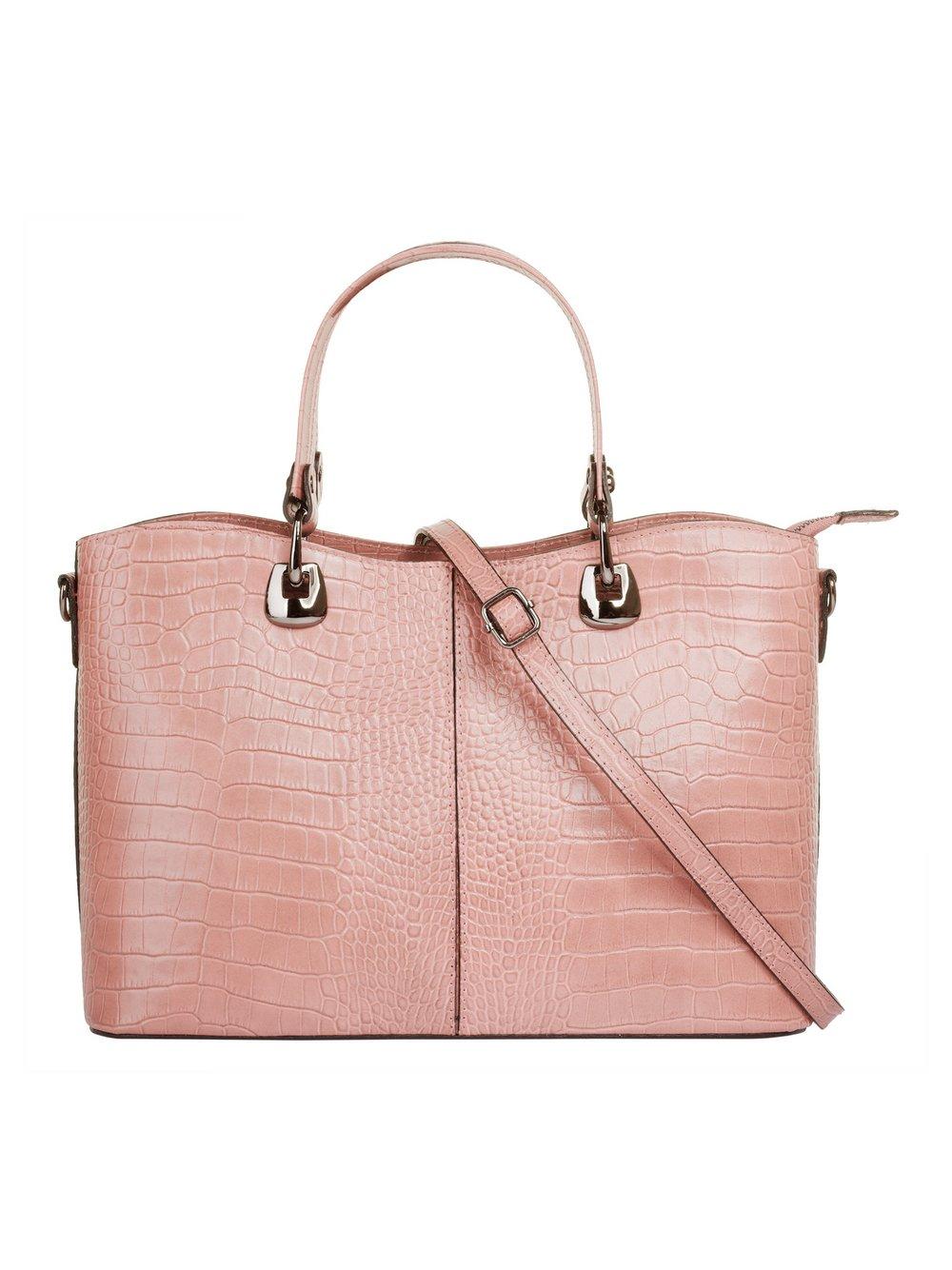 Cluty Handtasche Damen Leder, rosa von CLUTY