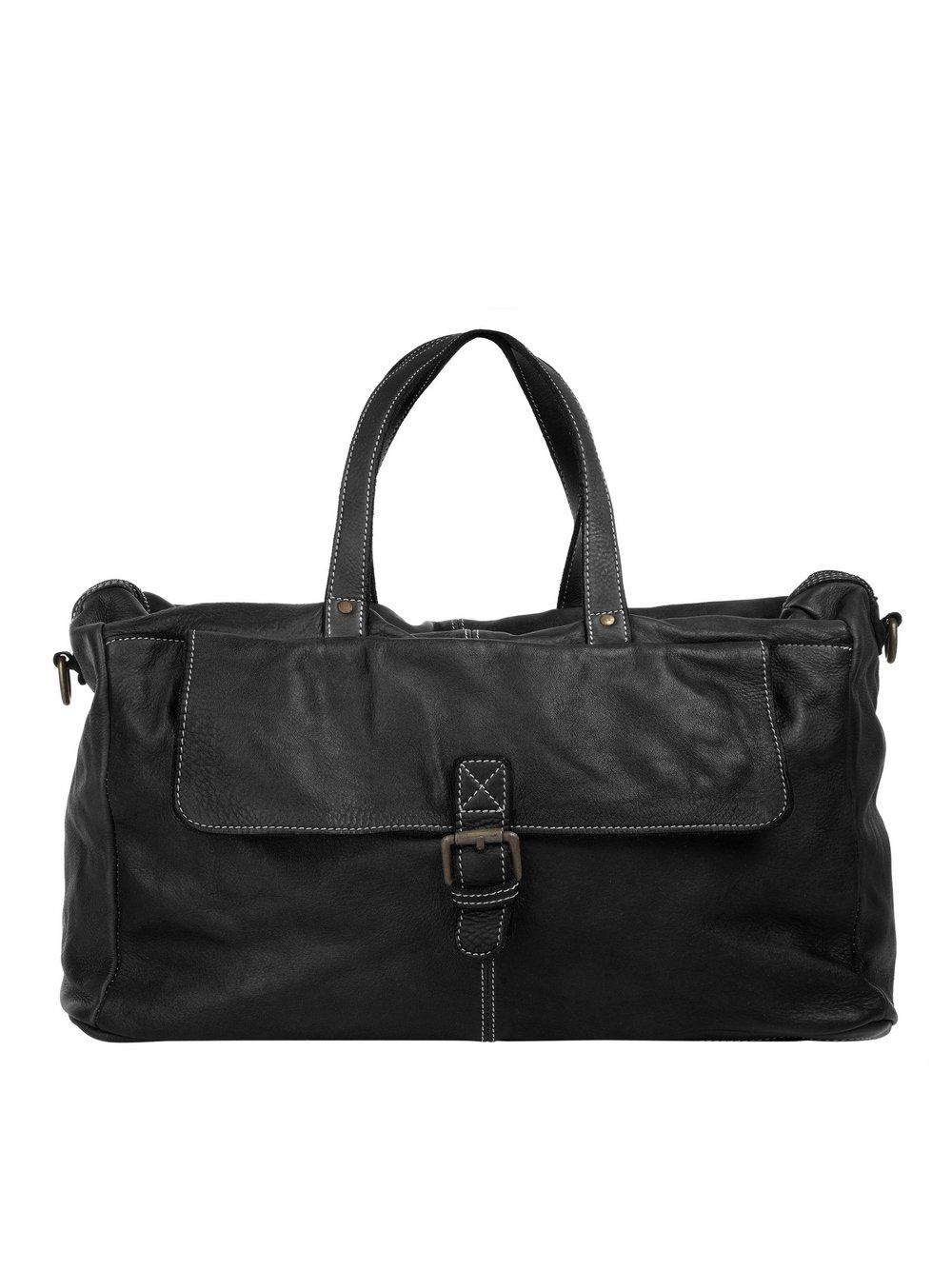 Cluty Reisetasche Damen Leder, schwarz von CLUTY