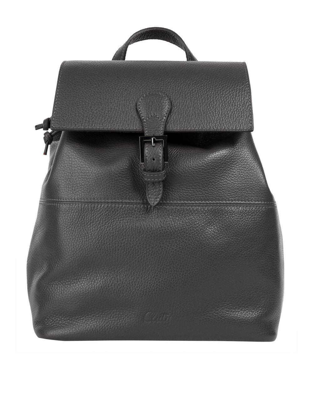 Cluty Rucksack Damen Leder, grau von CLUTY