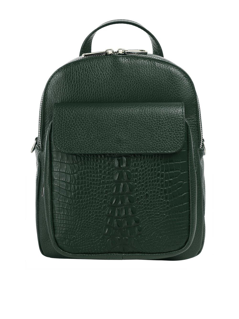 Cluty Rucksack Damen Leder, grün von CLUTY