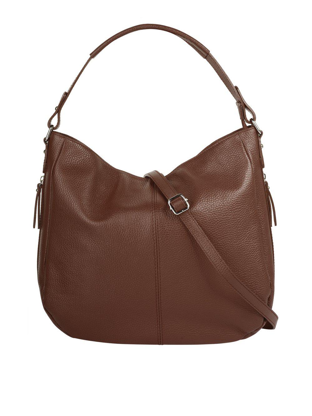 Cluty Shopper Damen Leder, braun von CLUTY