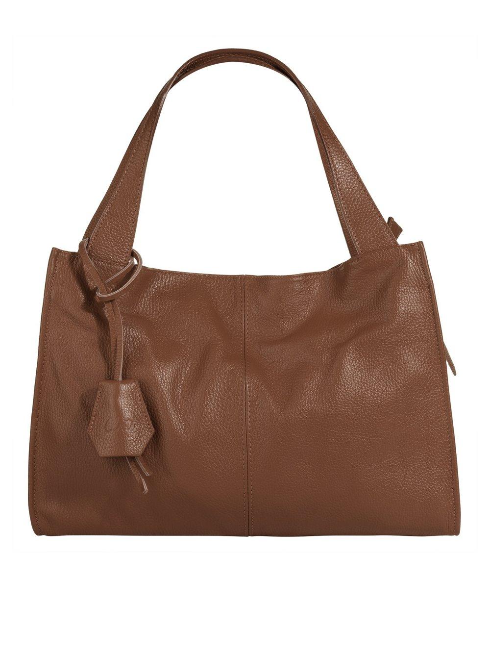 Cluty Shopper Damen Leder, braun von CLUTY