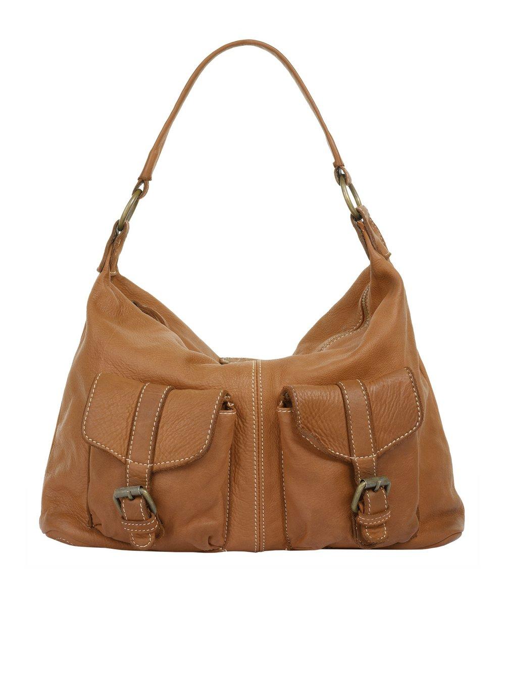 Cluty Shopper Damen Leder, cognac von CLUTY