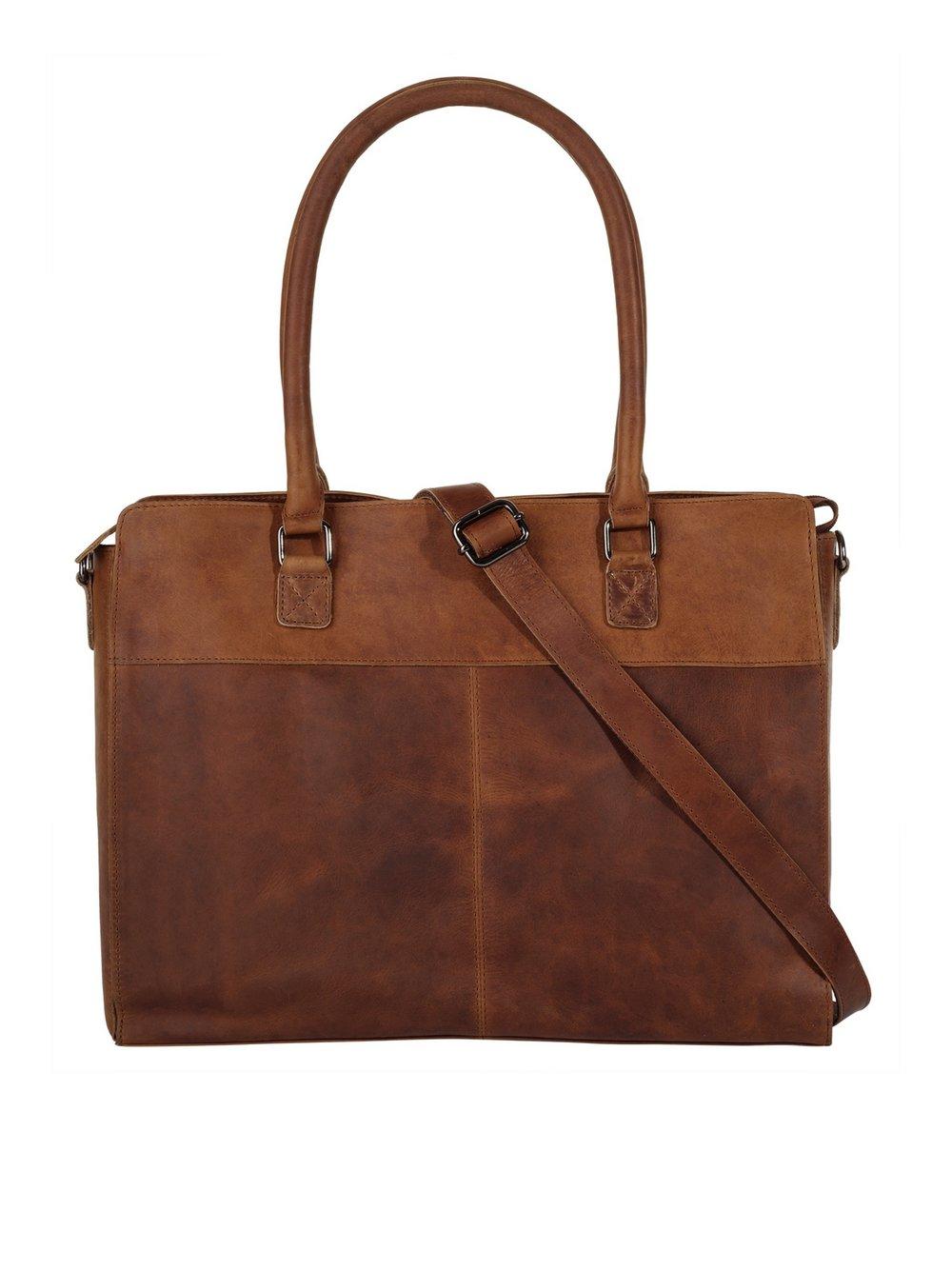 Cluty Shopper Damen Leder, cognac von CLUTY