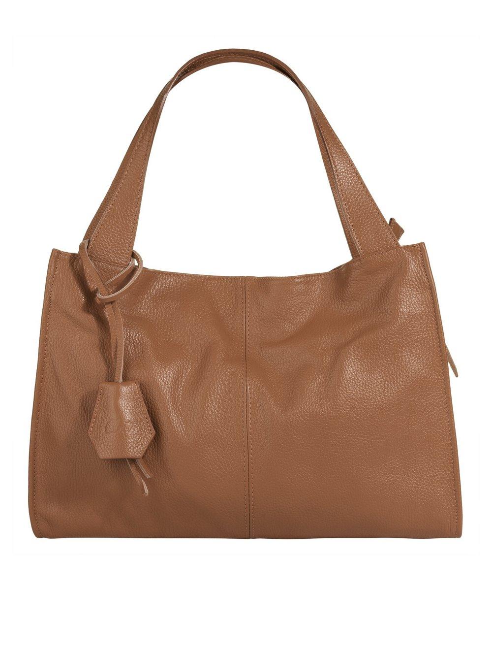 Cluty Shopper Damen Leder, cognac von CLUTY