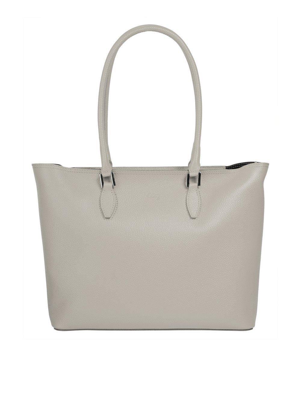 Cluty Shopper Damen Leder, grau von CLUTY