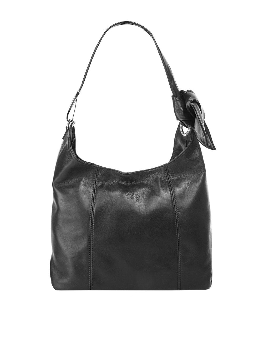 Cluty Shopper Damen Leder, schwarz von CLUTY