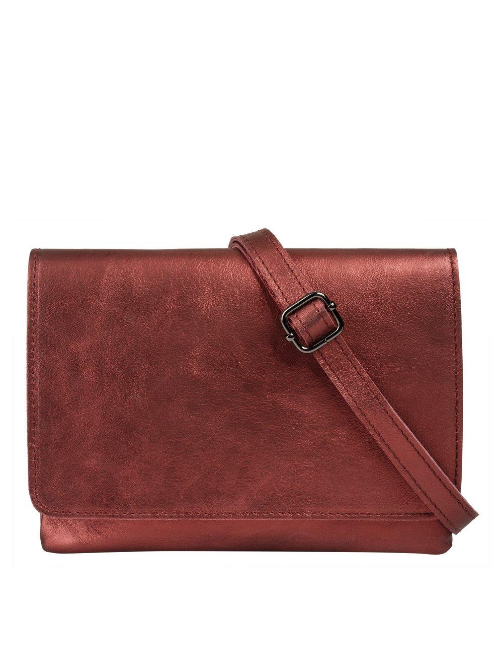 Cluty Umhängetasche Damen Leder, rot von CLUTY