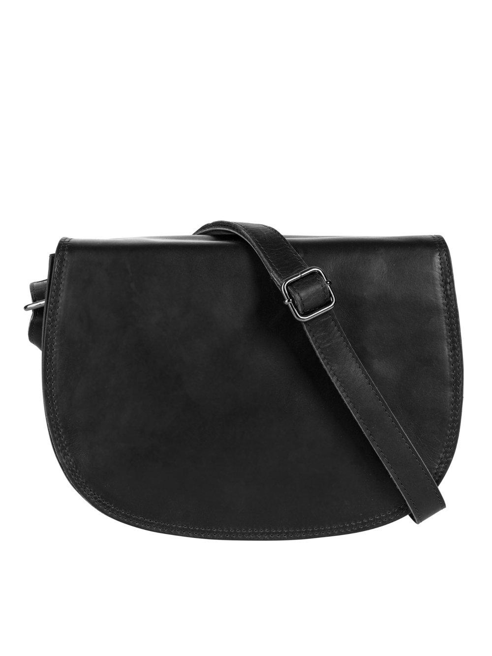 Cluty Umhängetasche Damen Leder, schwarz von CLUTY