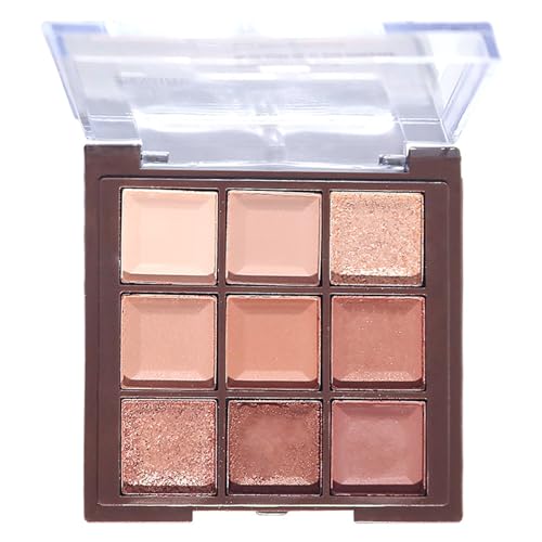 Lidschatten-Palette, matt, schimmernd, glitzernd, natürliches neutrales Hautbild, langlebig, mischbar, schokoladenbrauner Farbton, tägliches Geschenk für Frauen von CLY AMS