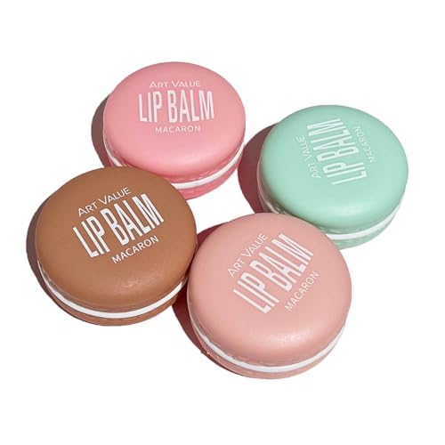 Lip Plumper Balm, koreanische Lippenmaske, Lippenbutter, Macaron-Aussehen, feuchtigkeitsspendend und nicht fettend, fruchtiger Geschmack, geeignet für alle Jahreszeiten (4er-Set) von CLY AMS