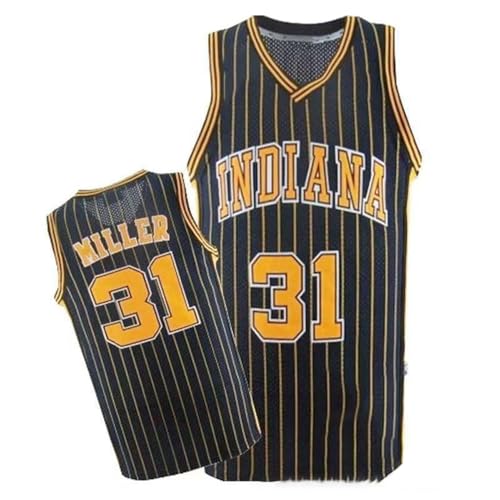 CLZWFZ Adult 00# 11# 31# 43# Basketball Jersey Unisex Ärmellose Basketball Tank Top Sport Futter T-Shirt Tank Top,31# Black,XXL von CLZWFZ