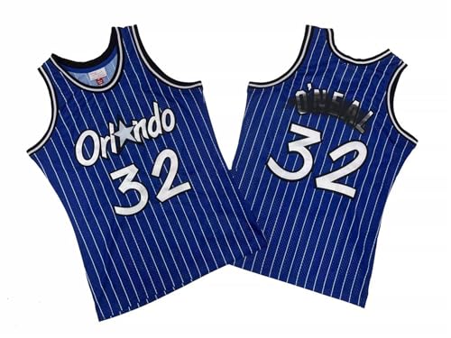 CLZWFZ Adult 1#32#33#50# Basketball Jersey Unisex Ärmellose Basketball Tank Top Sport Futter T-Shirt Tank Top,32# Blue,XXL von CLZWFZ