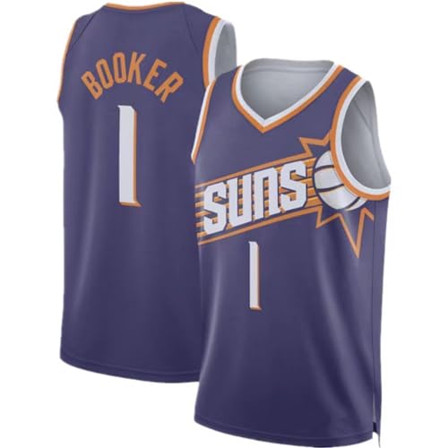 CLZWFZ Adult 1# 35# Basketball Jersey Unisex Ärmellose Basketball Tank Top Sport Futter T-Shirt Tank Top,1# Purple,L von CLZWFZ