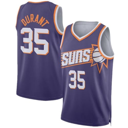 CLZWFZ Adult 1# 35# Basketball Jersey Unisex Ärmellose Basketball Tank Top Sport Futter T-Shirt Tank Top,35# Purple,L von CLZWFZ