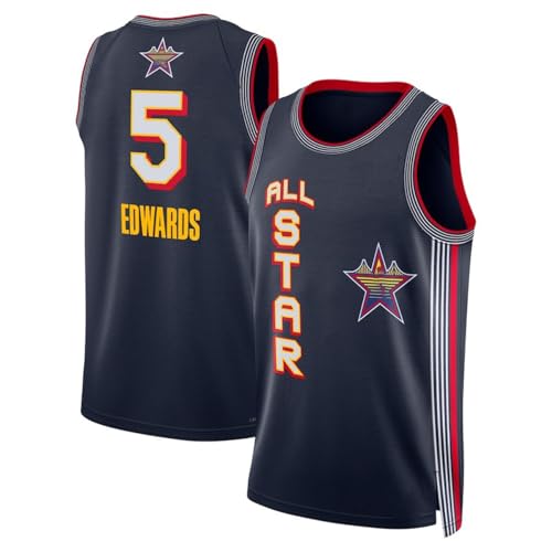 CLZWFZ Adult 35#34# 5# 23#1# Basketball Jersey Unisex Ärmellose Basketball Tank Top Sport Futter T-Shirt Tank Top,5# Black,XXL von CLZWFZ