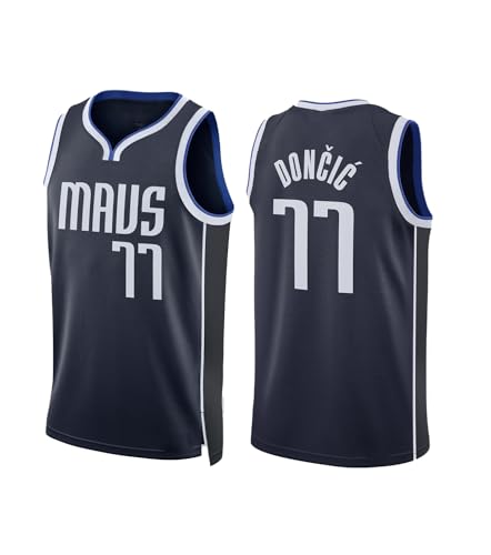 CLZWFZ Adult 77#11#10#3#23#1#12#30# Basketball Jersey Unisex Ärmellose Basketball Tank Top Sport Futter T-Shirt Tank Top,77# royal Blue,L von CLZWFZ