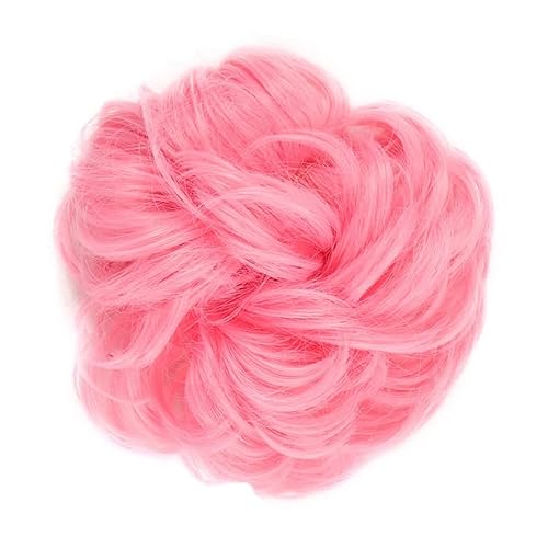 Bun Haarteile (1/2 Stück) Dutt-Pferdeschwanz-Haarverlängerungen for Frauen, Mädchen, Kinder, synthetische lockige Donut-Chignon-Haarteile, elastisches Haarband, Hochsteckfrisur, Chignon, flauschiges, von CLoxks