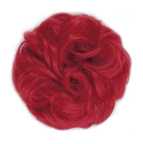 Bun Haarteile (1/2 Stück) Dutt-Pferdeschwanz-Haarverlängerungen for Frauen, Mädchen, Kinder, synthetische lockige Donut-Chignon-Haarteile, elastisches Haarband, Hochsteckfrisur, Chignon, flauschiges, von CLoxks