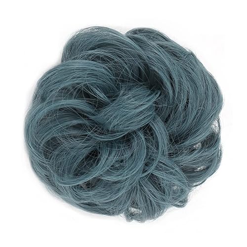 Bun Haarteile (1/2 Stück) Dutt-Pferdeschwanz-Haarverlängerungen for Frauen, Mädchen, Kinder, synthetische lockige Donut-Chignon-Haarteile, elastisches Haarband, Hochsteckfrisur, Chignon, flauschiges, von CLoxks