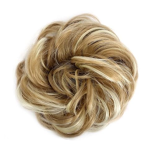 Bun Haarteile (1/2 Stück) Dutt-Pferdeschwanz-Haarverlängerungen for Frauen, Mädchen, Kinder, synthetische lockige Donut-Chignon-Haarteile, elastisches Haarband, Hochsteckfrisur, Chignon, flauschiges, von CLoxks