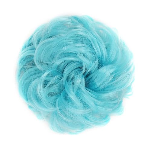 Bun Haarteile (1/2 Stück) Dutt-Pferdeschwanz-Haarverlängerungen for Frauen, Mädchen, Kinder, synthetische lockige Donut-Chignon-Haarteile, elastisches Haarband, Hochsteckfrisur, Chignon, flauschiges, von CLoxks