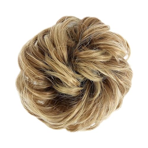 Bun Haarteile (1/2 Stück) Dutt-Pferdeschwanz-Haarverlängerungen for Frauen, Mädchen, Kinder, synthetische lockige Donut-Chignon-Haarteile, elastisches Haarband, Hochsteckfrisur, Chignon, flauschiges, von CLoxks