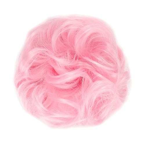 Bun Haarteile (1/2 Stück) Dutt-Pferdeschwanz-Haarverlängerungen for Frauen, Mädchen, Kinder, synthetische lockige Donut-Chignon-Haarteile, elastisches Haarband, Hochsteckfrisur, Chignon, flauschiges, von CLoxks