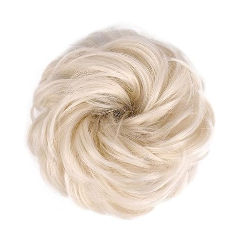 Bun Haarteile (1/2 Stück) Dutt-Pferdeschwanz-Haarverlängerungen for Frauen, Mädchen, Kinder, synthetische lockige Donut-Chignon-Haarteile, elastisches Haarband, Hochsteckfrisur, Chignon, flauschiges, von CLoxks