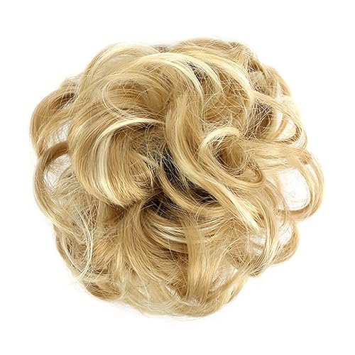 Bun Haarteile (1/2 Stück) Dutt-Pferdeschwanz-Haarverlängerungen for Frauen, Mädchen, Kinder, synthetische lockige Donut-Chignon-Haarteile, elastisches Haarband, Hochsteckfrisur, Chignon, flauschiges, von CLoxks