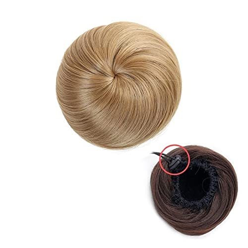 Bun Haarteile Fake-Ballett-Dutt mit Kordelzug for Frauen und Mädchen, synthetischer Haarknoten, gerader Chignon, Hochsteckfrisur, Donut-Chignon-Haarteil, synthetisch Echthaar Haarteil Haargummi (Colo von CLoxks