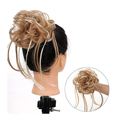 Clip-in-Krallen-Chignon Scrunchie-Pferdeschwanz-Haarteile mit elastischem Haarband for Frauen und Mädchen, unordentliches Dutt-Haarteil, superlange, zerzauste Hochsteckfrisur, Haarknoten-Verlängerung, von CLoxks