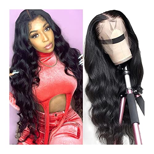 Damen Perücken 13x6 Körperwelle Spitze Frontal Human Haar Perücken Körperwelle Spitze Front Perücke for Schwarze Frauen 4x4 Spitze Verschluss Perücke 150% Dichte Beauty Ladieshair (Size : 13x4 Fronta von CLoxks