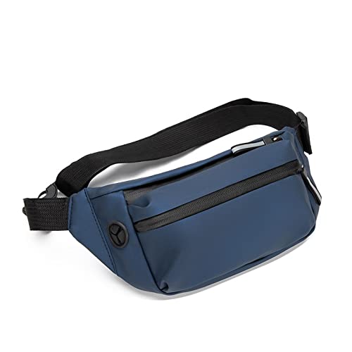 Hüfttaschen Brusttasche wasserdichte Herren-Hüfttasche Lässiger Outdoor-Sport Eine Schulter Umhängetasche Modische Und Trendige Herrentasche Doppellagige Accessoiresblau von CLoxks