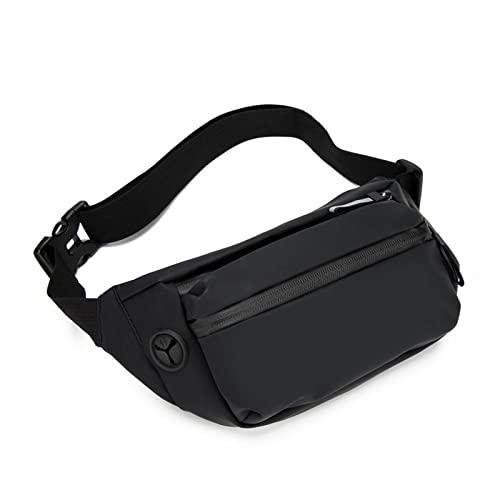 Hüfttaschen Brusttasche wasserdichte Herren-Hüfttasche Lässiger Outdoor-Sport Eine Schulter Umhängetasche Modische Und Trendige Herrentasche Doppellagige Accessoiresschwarz von CLoxks