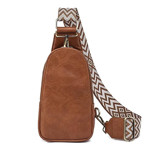 Hüfttaschen Fashion Bag Damen Hüfttasche Damenmode Damen Brusttasche Damen Tasche Braun von CLoxks