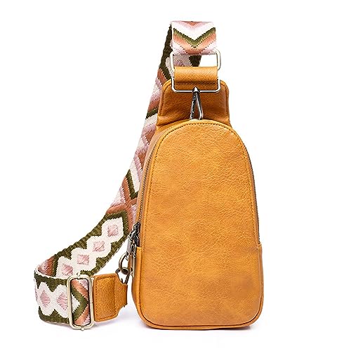 Hüfttaschen Fashion Bag Damen Hüfttasche Damenmode Damen Brusttasche Damen Tasche Gelb von CLoxks