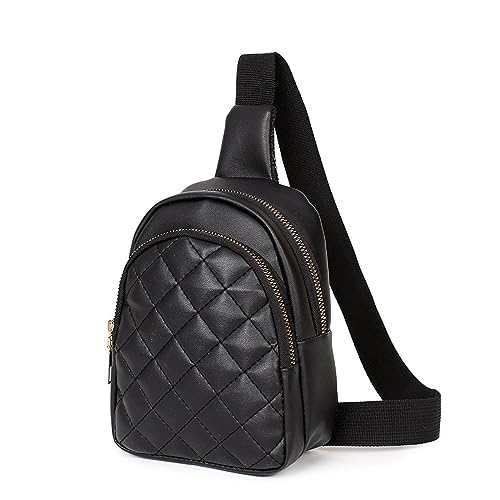 Hüfttaschen Mädchen Brusttasche Damen Hüfttasche Mode Fresh Und Sweet Handytasche Schwarz von CLoxks