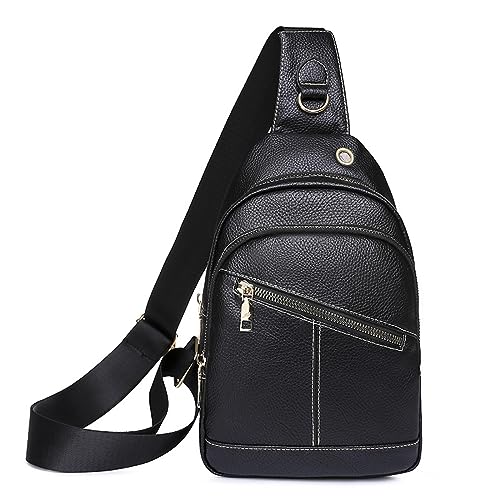 Hüfttaschen Mode Damentasche Damen Brusttasche Hüfttasche Urban Minimalist Brusttasche Schwarz von CLoxks