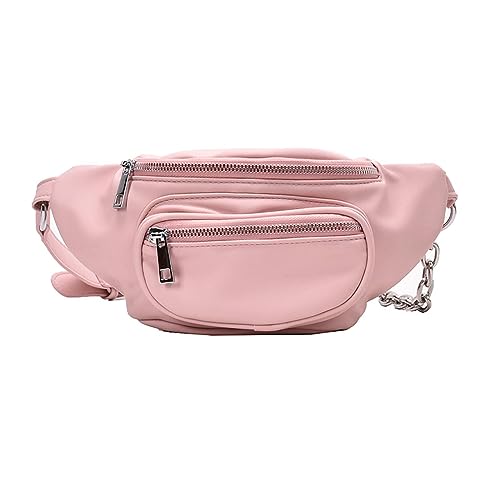 Hüfttaschen Mode Kleine Tasche Damenmode Vielseitige Mädchen Herz Umhängetasche Brusttasche Sport Hüfttasche Rosa von CLoxks