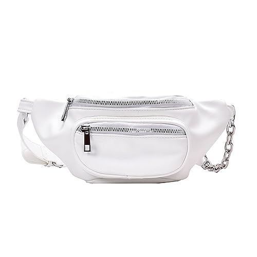 Hüfttaschen Mode Kleine Tasche Damenmode Vielseitige Mädchen Herz Umhängetasche Brusttasche Sport Hüfttasche Weiß von CLoxks