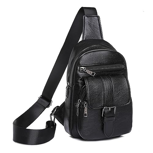 Hüfttaschen Mode Pendler Umhängetasche Für Frauen Klassische Plissierte Brusttasche Für Frauen Hüfttasche Für Frauen Tasche Für Frauen Schwarz von CLoxks