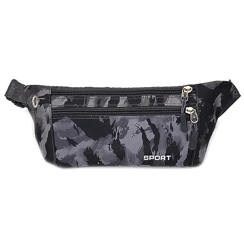 Hüfttaschen Mode Sport Waistpack Single Shoulder Oblique Cross Business Portemonnaie Outdoor Sport Running Fit Waistpack 6.5 Schwarz von CLoxks