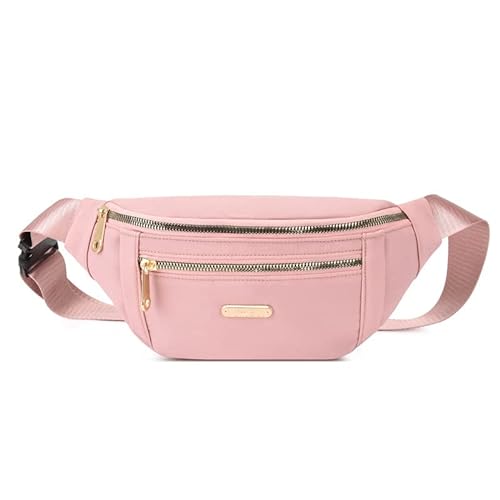 Hüfttaschen Modische Und Beliebte Damen Gürteltasche Oxford Stoff Brust Umhängetasche Brusttasche Rosa von CLoxks