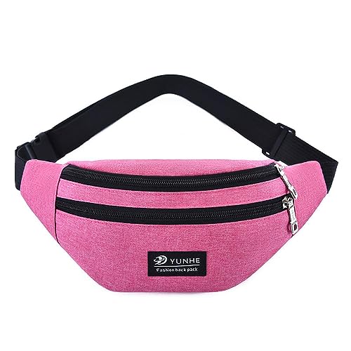 Hüfttaschen Multifunktionale Herren-Handy-Hüfttasche, Outdoor-Sport-Lauf-Brusttasche, Herren- Und Damenmode-Umhängetasche Rosa von CLoxks